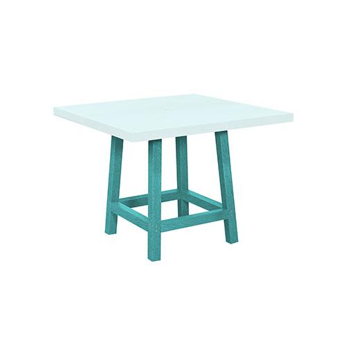 C.R. Plastic Products Generation TB22-09 30" Dining Table Legs - Turquoise IMAGE 1