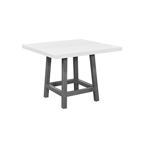 C.R. Plastic Products Generation TB22-18 30" Dining Table Legs - Slate Grey IMAGE 1