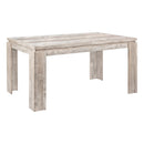 Monarch I 1088 Dining Table - Taupe Reclaimed Wood-Look IMAGE 1