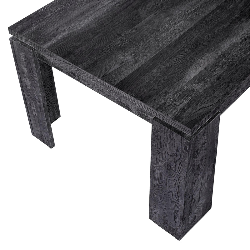 Monarch I 1089 Dining Table - Black Reclaimed Wood-Look IMAGE 4