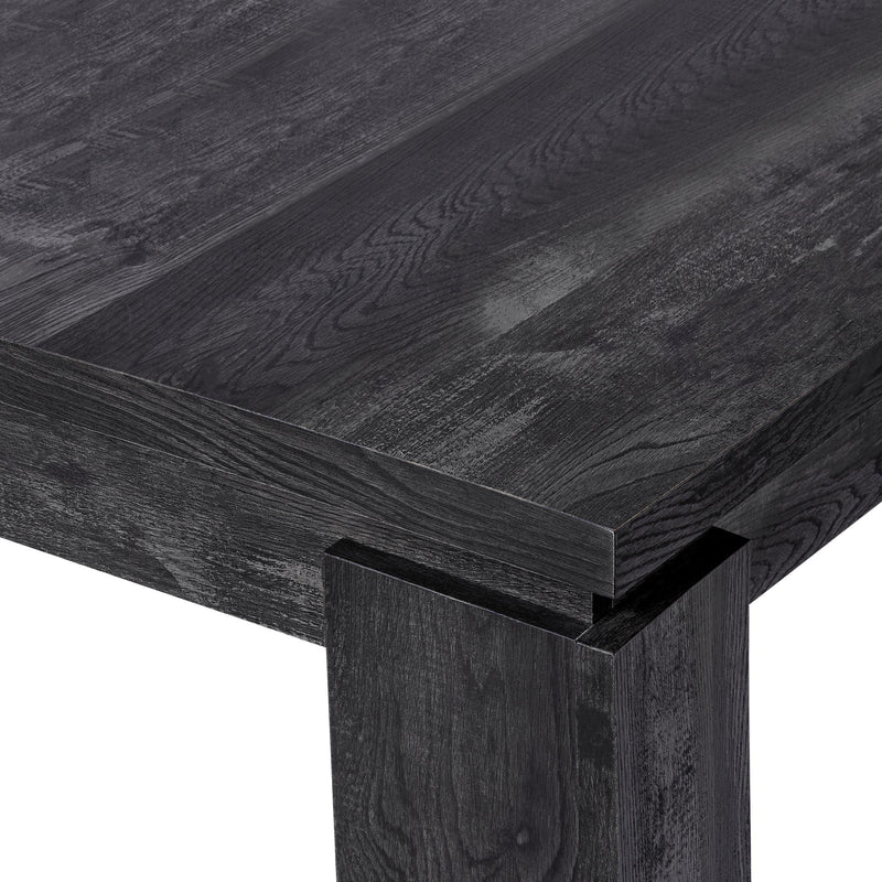 Monarch I 1089 Dining Table - Black Reclaimed Wood-Look IMAGE 5
