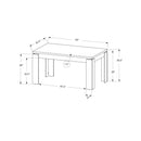 Monarch I 1089 Dining Table - Black Reclaimed Wood-Look IMAGE 9