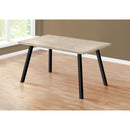 Monarch I 1137 Dining Table - Dark Taupe/Black Metal IMAGE 3