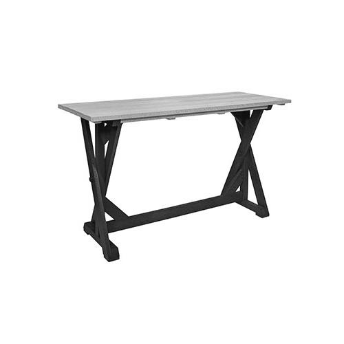 C.R. Plastic Products New Harvest T202-18-19 72" Bar Table - Slate/Light Grey IMAGE 1