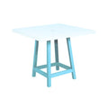 C.R. Plastic Products Generation TB23-11 40” Pub Legs - Aqua IMAGE 1