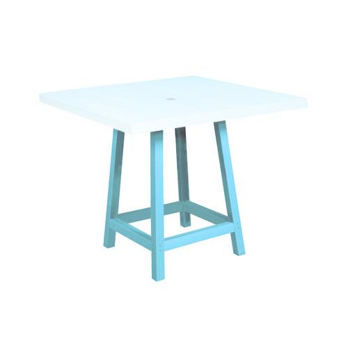 C.R. Plastic Products Generation TB23-11 40” Pub Legs - Aqua IMAGE 1