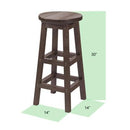  C.R. Plastic Products Generation C21-18-19 Bar Stool - Slate/Light Grey IMAGE 2