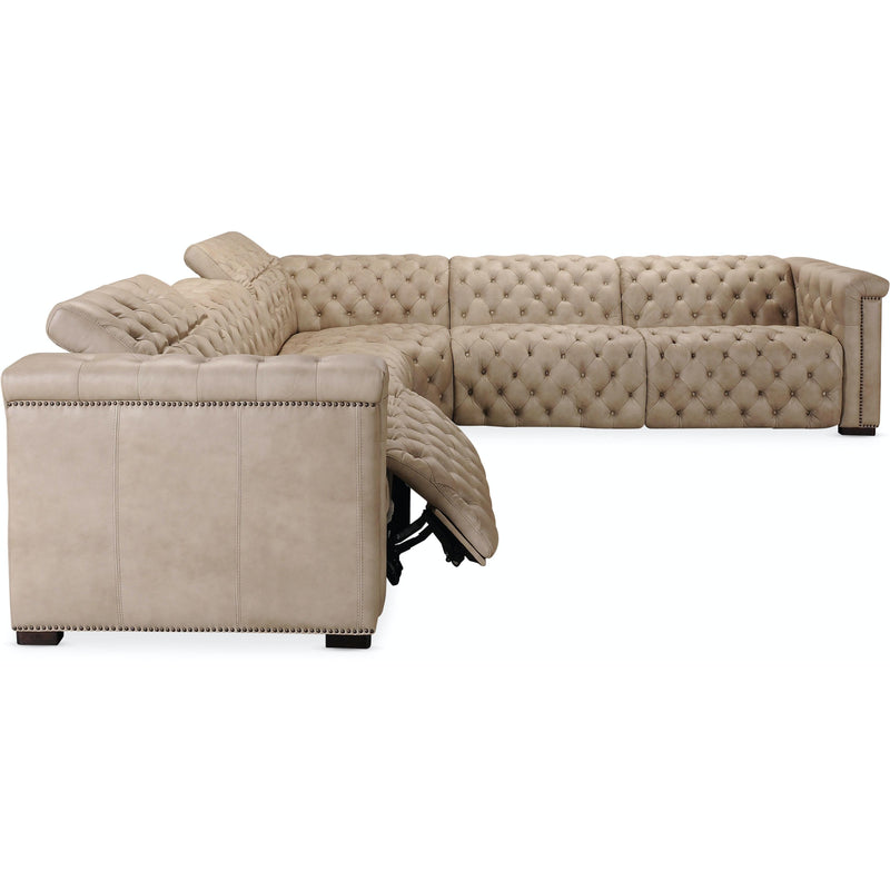 Hooker Furniture SS434-G5PS-082 Savion Grandier 5-Piece Sectional with Power Recline & Power Headrest IMAGE 3