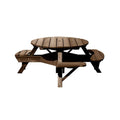 C.R. Plastic Products Generation T50WC-16 Picnic Table - Chocolate IMAGE 1