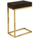 Monarch I 3236 Accent Table with Drawer - Cappuccino/Gold IMAGE 1