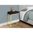 Monarch I 3236 Accent Table with Drawer - Cappuccino/Gold IMAGE 3