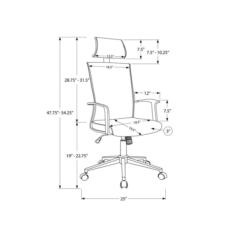 Monarch Office Chairs Office Chairs I 7301 IMAGE 11