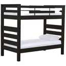 Crate Designs Furniture Timberframe E43905-BX Twin Bunk Bed - Espresso IMAGE 1