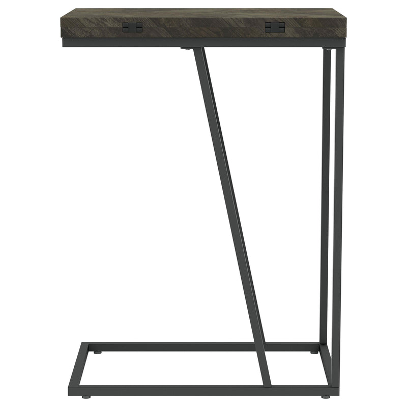  Coaster Furniture Carly 931156 Expandable Engineered Wood C-Shaped Side Table - Grey IMAGE 5