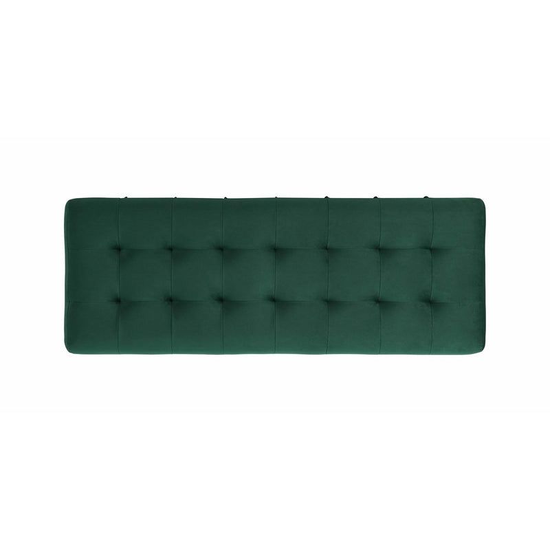  Elements International Crosby Tufted Storage Ottoman - Evergreen IMAGE 7