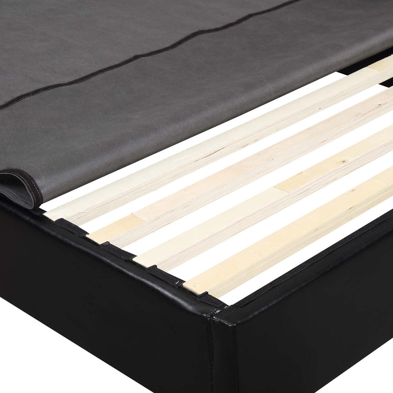  Elements International Abby UBB102FBBO Full Platform Bed - Black IMAGE 4