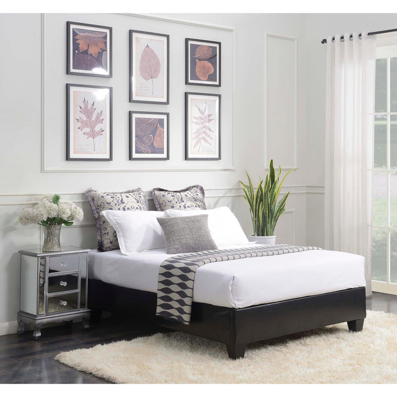  Elements International Abby UBB102FBBO Full Platform Bed - Black IMAGE 8