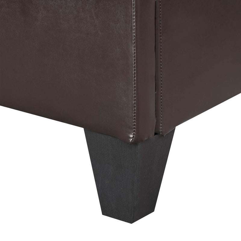  Elements International Abby UBB101KBBO King Platform Bed - Brown IMAGE 6