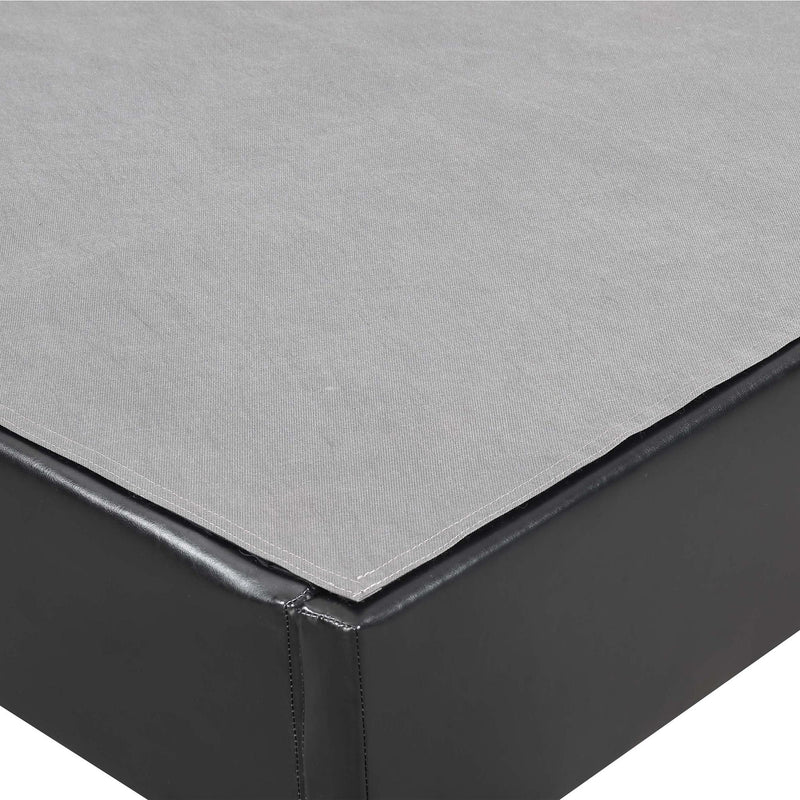  Elements International Abby UBB102KBBO King Platform Bed - Black IMAGE 3