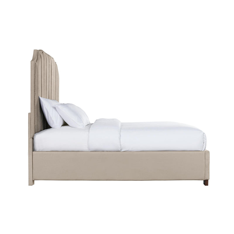  Elements International Harper UHR3152QB Queen Platform Bed - Sand IMAGE 3