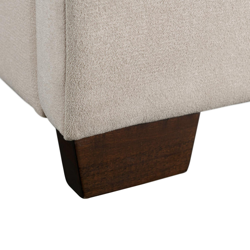  Elements International Harper UHR3152QB Queen Platform Bed - Sand IMAGE 8