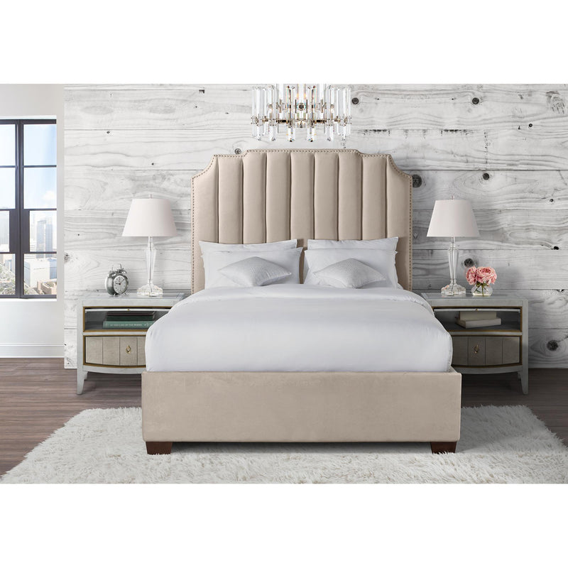  Elements International Harper UHR3152QB Queen Platform Bed - Sand IMAGE 9