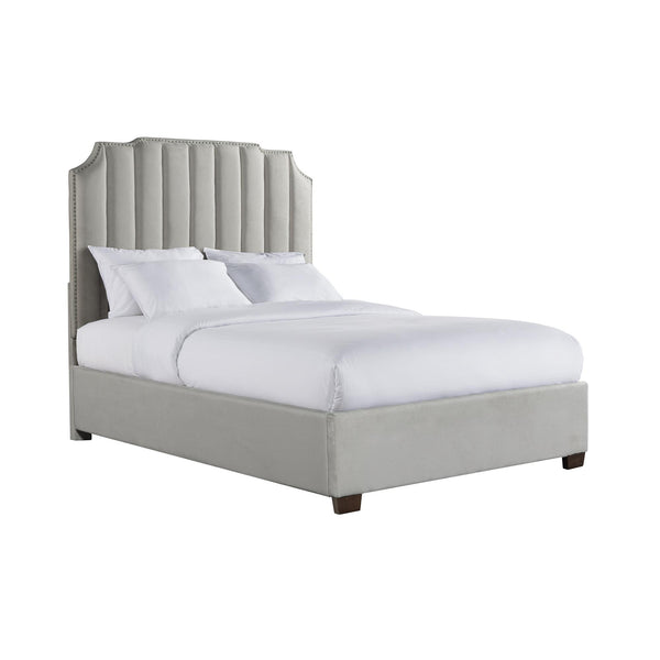  Elements International Harper UHR3151QB Queen Platform Bed - Gray IMAGE 1