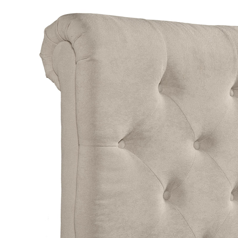  Elements International Waldorf UWF3152QB Queen Upholstered Platform Bed - Sand IMAGE 4