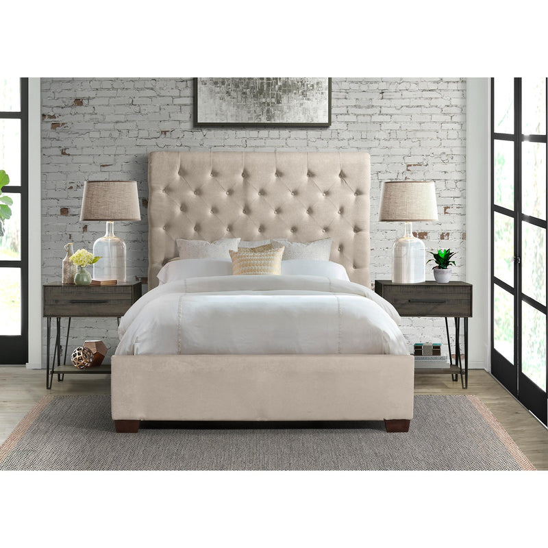 Elements International Waldorf UWF3152QB Queen Upholstered Platform Bed - Sand IMAGE 8