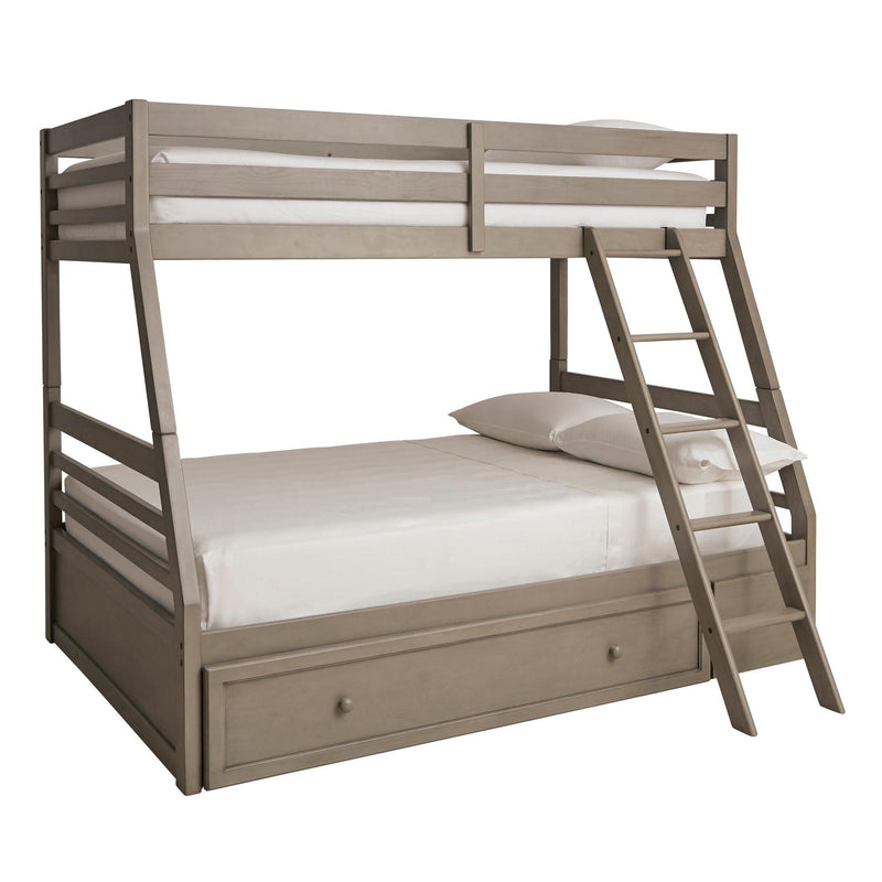 Signature Design by Ashley Lettner B733B23 Twin over Full Bunk Bed with 1 Large Storage Drawer IMAGE 1