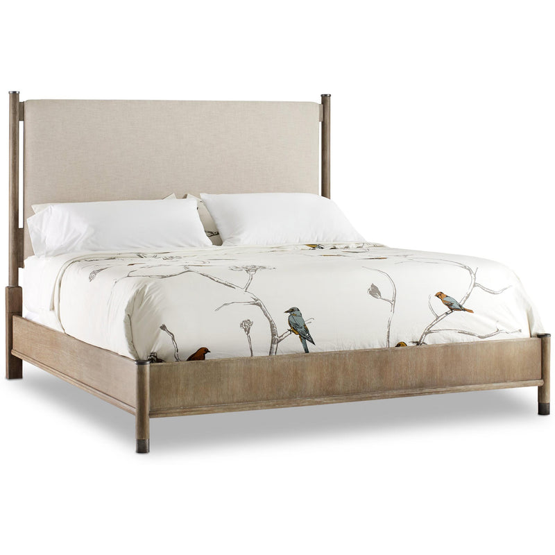 Hooker Furniture 6050-90960-GRY Affinity California King Upholstered Bed IMAGE 1