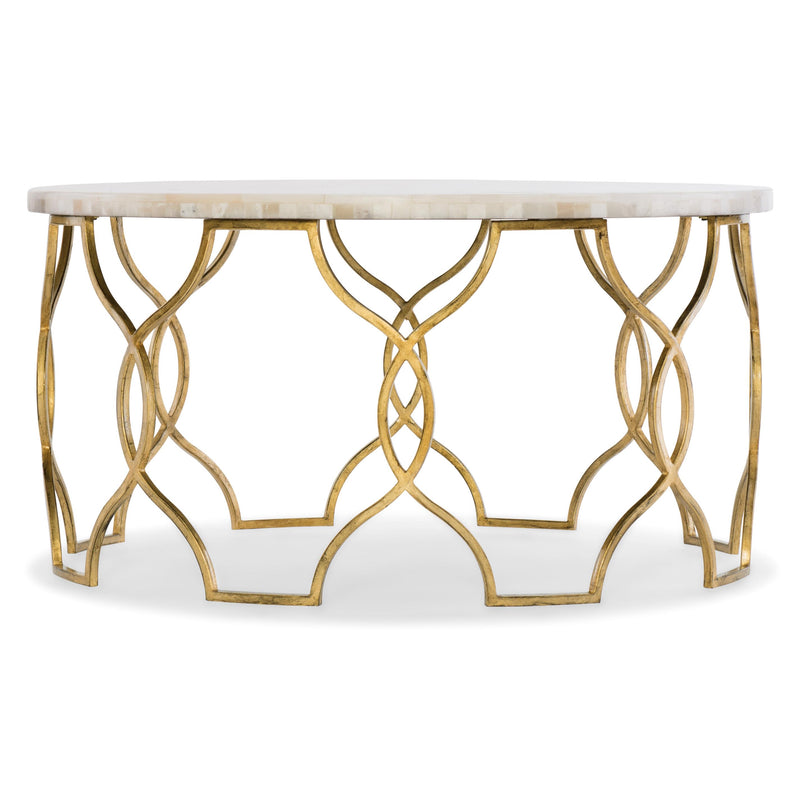 Hooker Furniture 638-50359-WH Melange Corrina Cocktail Table IMAGE 1
