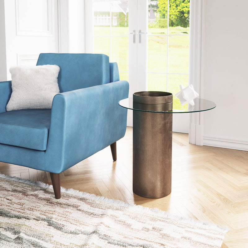  Zuo Emi 101494 End Table - Antique Bronze IMAGE 8