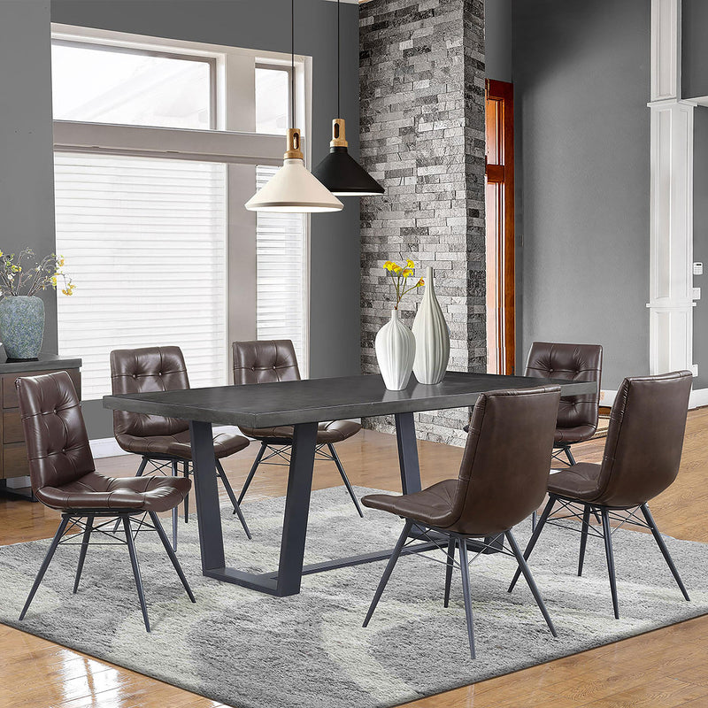 Coaster Furniture Aiken 107853 Upholstered Dining Side Chair - Brown (Set of 4) IMAGE 11