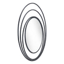  Zuo Luna A12207 Round Mirror - Black IMAGE 3