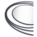  Zuo Luna A12207 Round Mirror - Black IMAGE 4