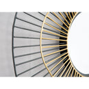  Zuo Comet A12217 Round Mirror - Black & Gold IMAGE 3