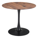  Zuo Opus 101567 Dining Table - Brown & Black IMAGE 1