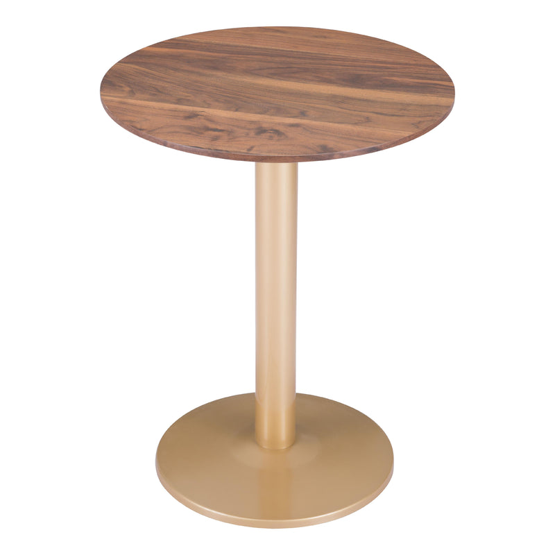  Zuo Alto 101571 Bistro Table - Brown & Gold IMAGE 4