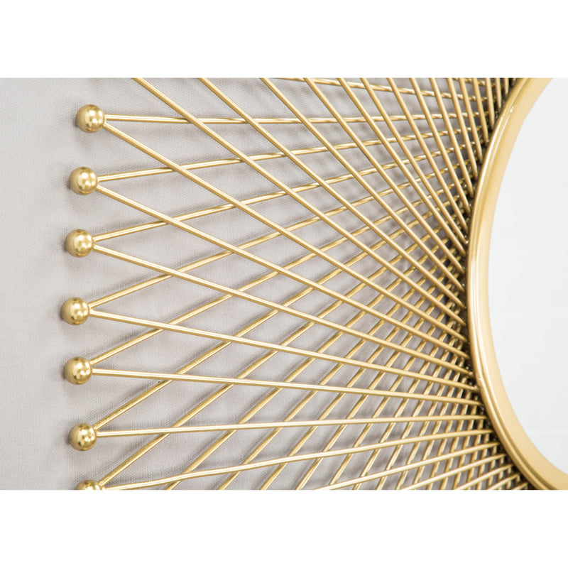  Zuo Glow A12214 Round Mirror - Gold IMAGE 3
