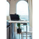 Coaster Furniture Marmot 182253 4-piece Rectangular Counter Height Table Set - Chrome IMAGE 2