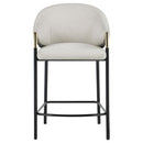 Coaster Furniture Chadwick 183436 Fabric Upholstered Counter Chair - Beige (Set of 2) IMAGE 2