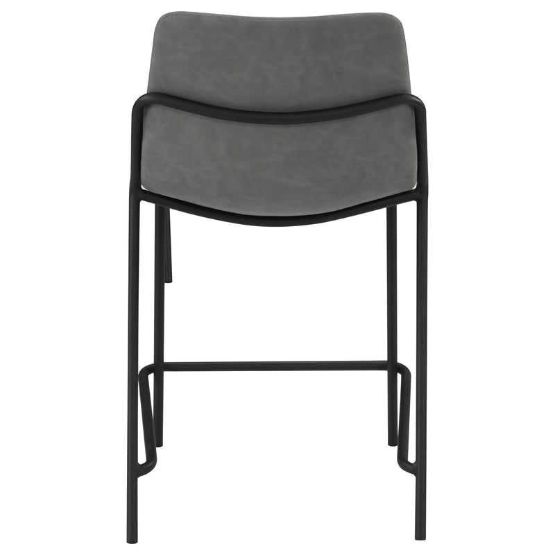 Coaster Furniture Earnest 183452 Upholstered Counter Chair - Grey (Set of 2) IMAGE 6