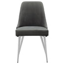 Coaster Furniture Cabianca 191442 Upholstered Dining Side Chair - Grey IMAGE 2