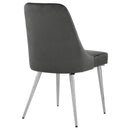  Coaster Furniture Cabianca 191442 Upholstered Dining Side Chair - Grey IMAGE 7