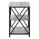 Monarch I 3596 Accent Table - Grey/Black IMAGE 3