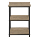 Monarch I 3597 Accent Table - Dark Taupe/Black IMAGE 2