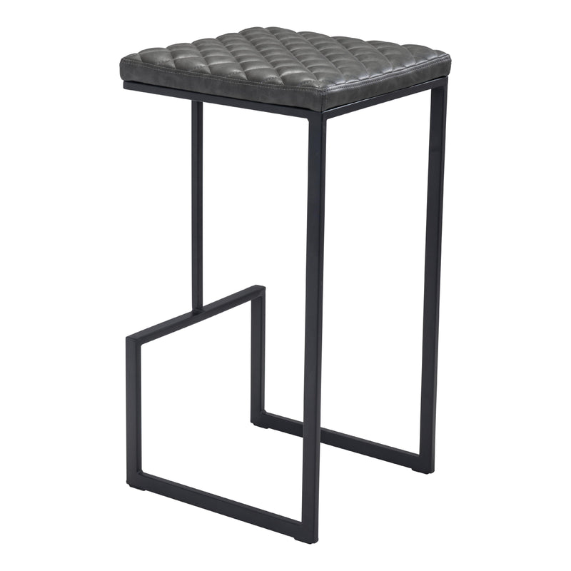  Zuo Element 101458 Barstool - Grey IMAGE 5
