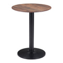  Zuo Alto 101740 Bistro Table - Brown & Black IMAGE 1