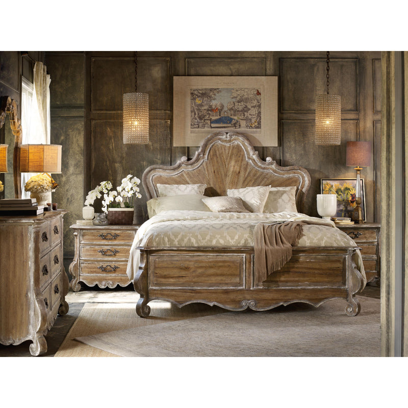 Hooker Furniture 5300-90260 Chatelet California King Wood Panel Bed IMAGE 2